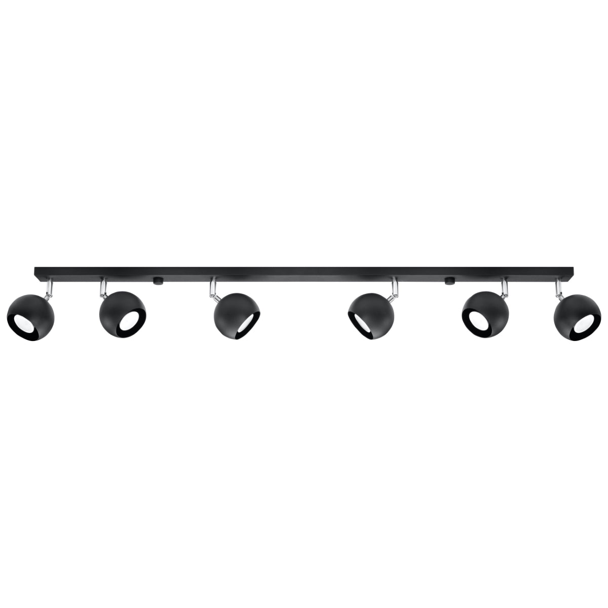 Ceiling Lamp Oculare 6 L Black - Modern Spot Ceiling Light - Adjustable Multi-Directional Lighting