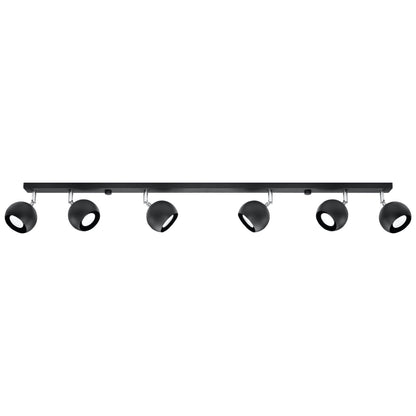 Ceiling Lamp Oculare 6 L Black - Modern Spot Ceiling Light - Adjustable Multi-Directional Lighting