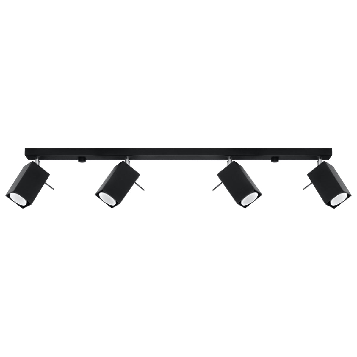 Ceiling Lamp Merida 4 L Black - Modern Spot Ceiling Light - 4 Adjustable Shades - Durable Steel Design - GU10 Bulb Compatible