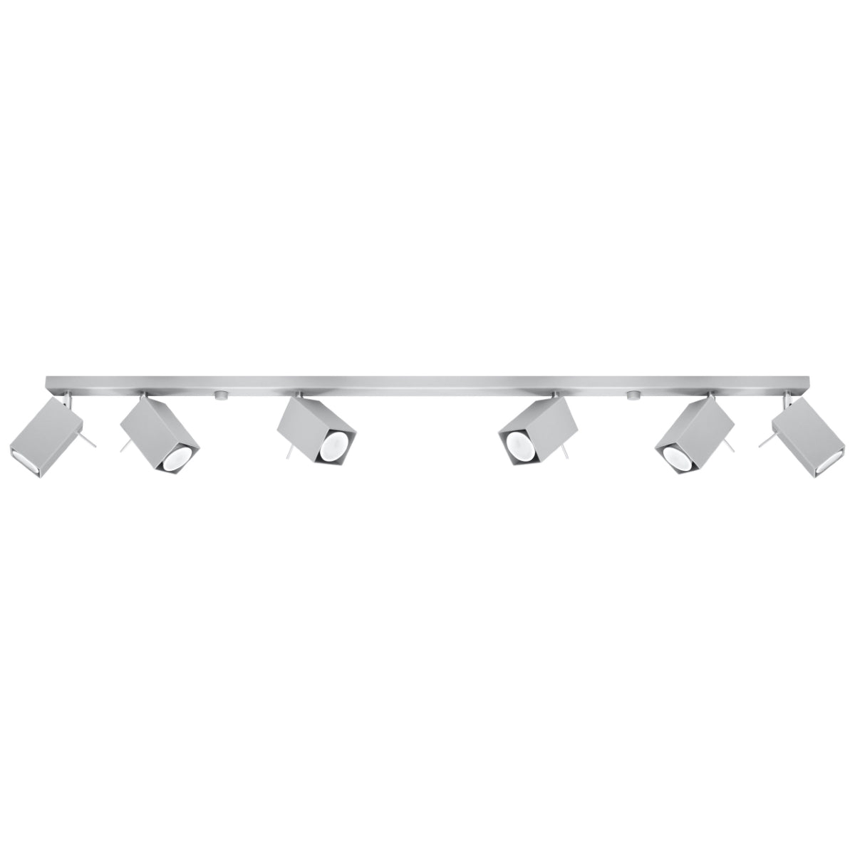 Ceiling Lamp Merida 6 L Grey - Modern Spot Ceiling Light - 6 Adjustable Shades - Durable Steel Build - GU10 Bulb Compatible