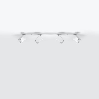 Ceiling Lamp Merida 4 L White - Modern Spot Ceiling Light - 4 Adjustable Shades - Durable Steel Design - GU10 Bulb Compatible