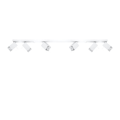 Ceiling Lamp Merida 6 L White - Modern Spot Ceiling Light - 6 Adjustable Shades - Durable Steel Design - GU10 Bulb Compatible