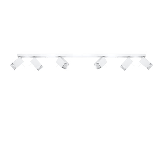 Ceiling Lamp Merida 6 L White - Modern Spot Ceiling Light - 6 Adjustable Shades - Durable Steel Design - GU10 Bulb Compatible