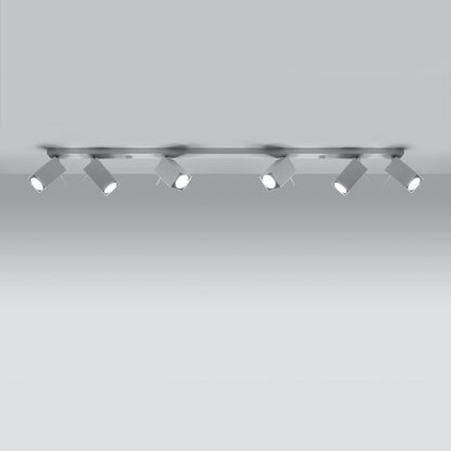 Ceiling Lamp Merida 6 L White - Modern Spot Ceiling Light - 6 Adjustable Shades - Durable Steel Design - GU10 Bulb Compatible