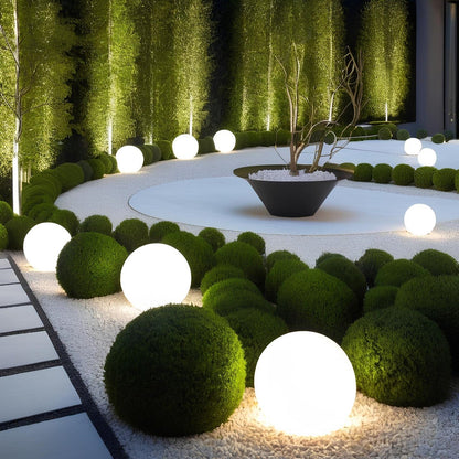 Spherical Garden Light - Weather-Resistant - 16 Color Options - Remote Control - Long-Lasting with Solar Option - Perfect for Indoor & Outdoor Use - LED Powered.