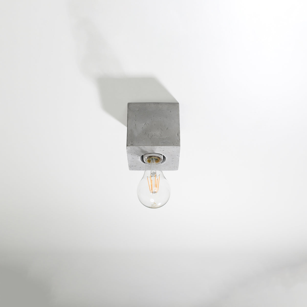 Ceiling Lamp Ariz Concrete - Minimalist Design - Durable Concrete Material - Replaceable E27 Bulbs - Perfect for Loft and Industrial Interiors