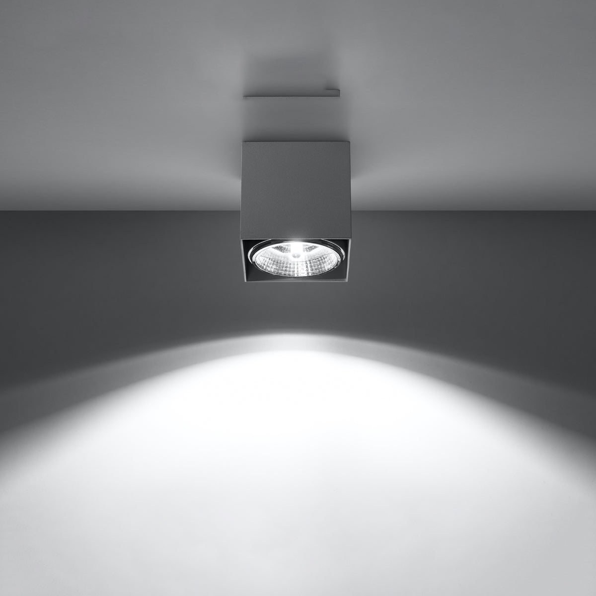 Ceiling Lamp Blake Grey - Modern BLAKE Spot Ceiling Light - Minimalist Design - Easy Surface Mounting - Compatible with GU10 Bulbs