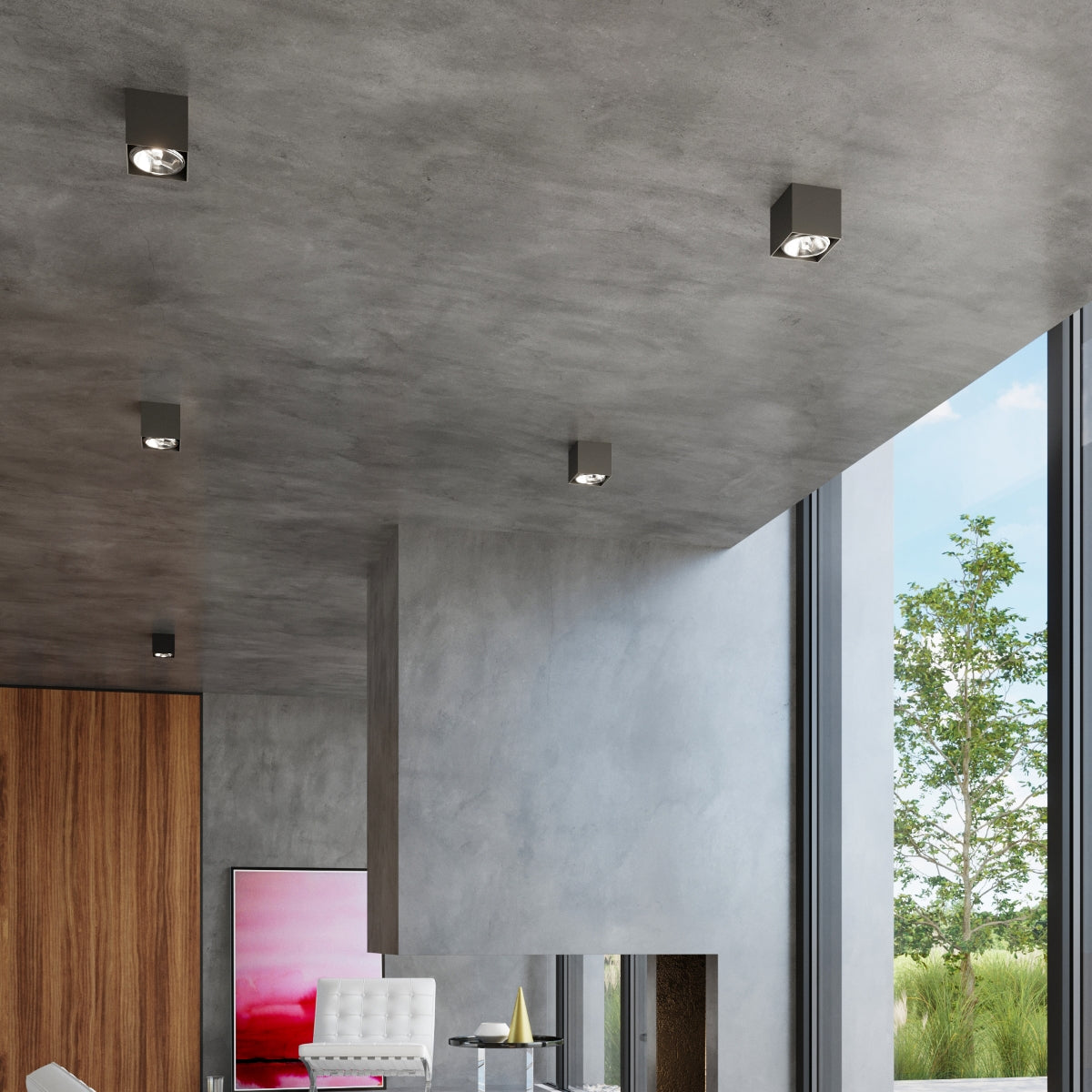 Ceiling Lamp Blake Black - Modern BLAKE Spot Ceiling Light - Minimalist Design - Easy Surface Mounting - Compatible with GU10 Bulbs