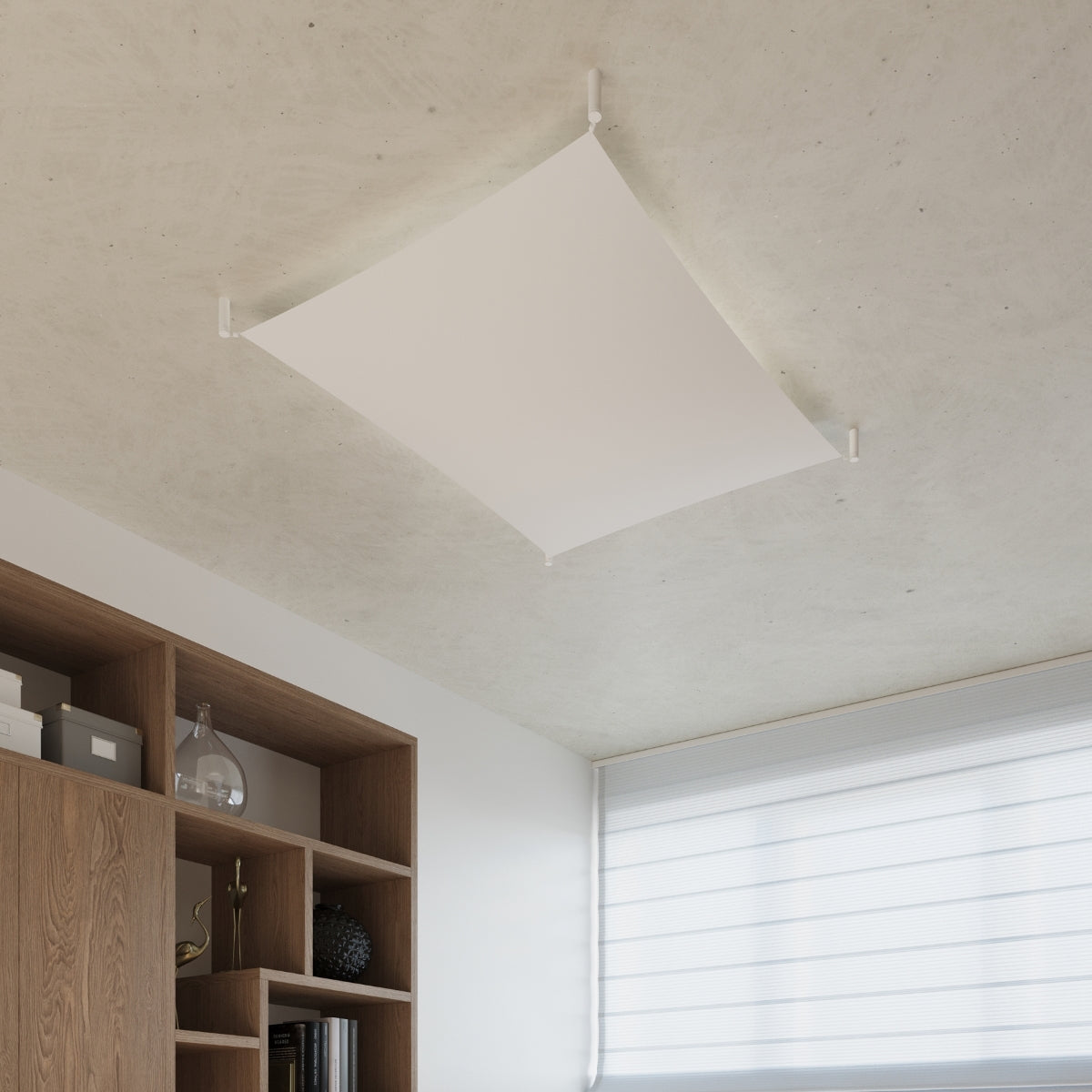 LUNA Ceiling Lamp 1 White - Minimalist Design - High-Quality LED Module - Flicker-Free Lighting - Energy Efficient - Easy to Clean