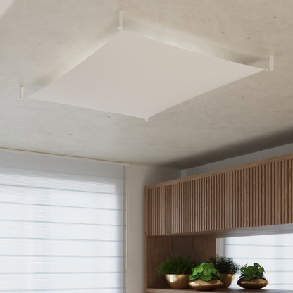 LUNA Ceiling Lamp 2 White - Minimalist Design - High-Quality LED Module - Flicker-Free Lighting - Energy Efficient - Easy to Clean