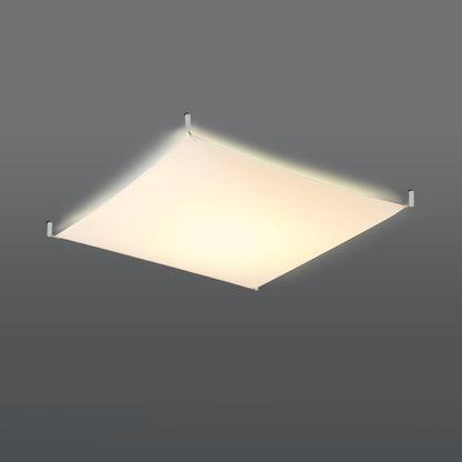 LUNA Ceiling Lamp 4 White - Minimalist Design - High-Quality LED Module - Flicker-Free Lighting - Energy Efficient - Easy to Clean