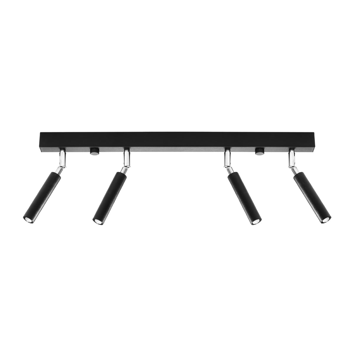 Eyetech Spot Ceiling Light - 4-Light Black - Adjustable Direction - Minimalist Design - Powder-Coated Steel - Replaceable G9 Bulbs - Loft Style Lighting