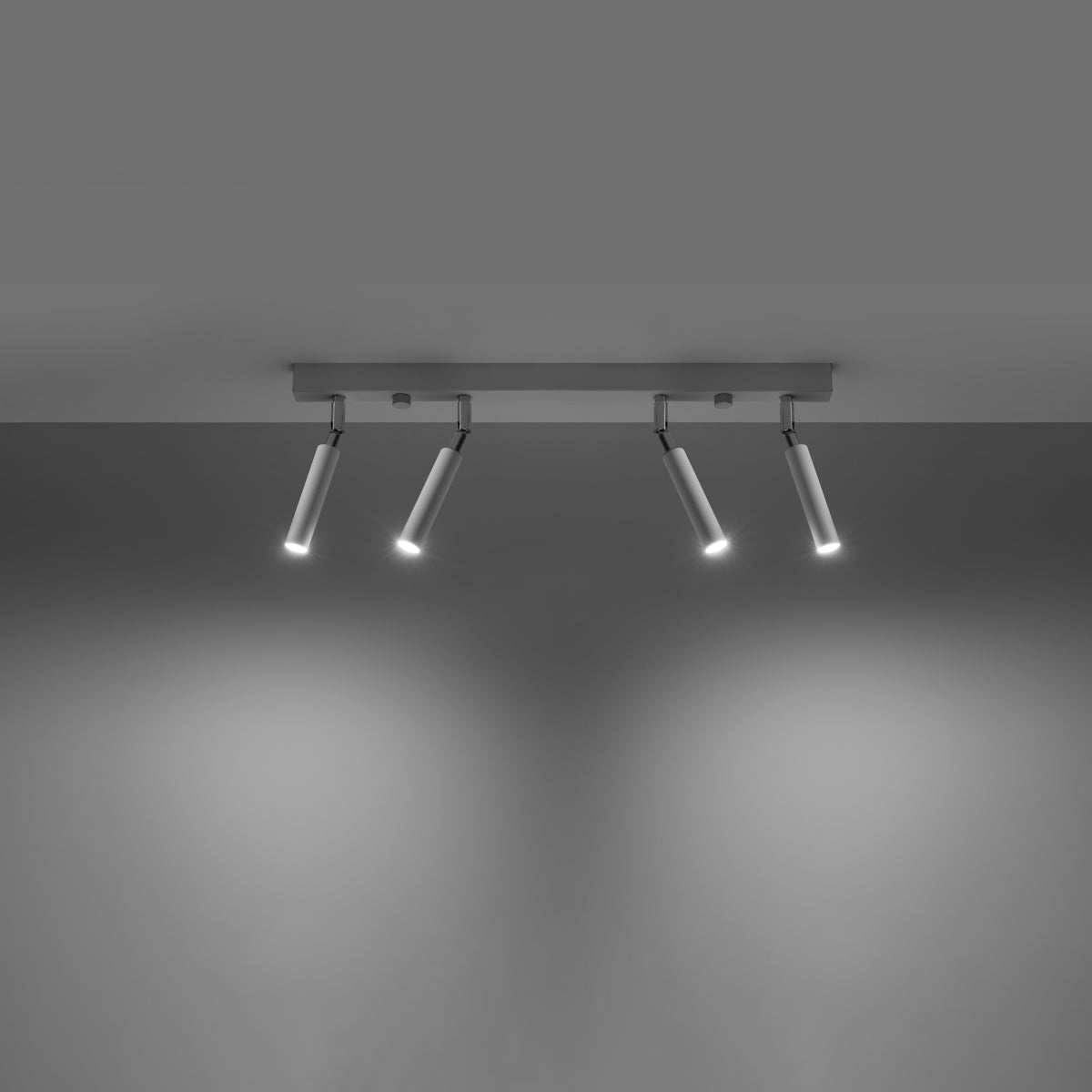 Eyetech Spot Ceiling Light - 4-Light White - Adjustable Direction - Minimalist Design - Powder-Coated Steel - Replaceable G9 Bulbs - Loft Style Lighting