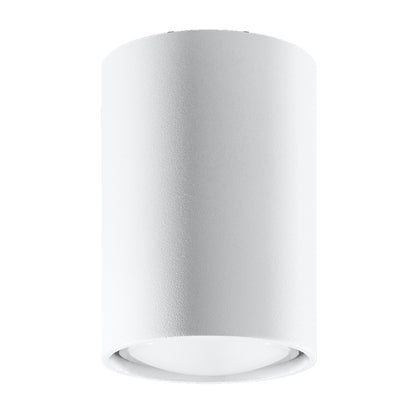 LAGOS 10 White Ceiling Lamp - Minimalist Modern Design - Durable Steel - Easy Install - GU10 Bulb Compatible