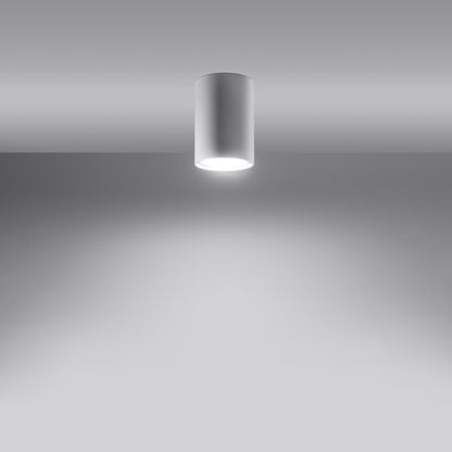 LAGOS 10 White Ceiling Lamp - Minimalist Modern Design - Durable Steel - Easy Install - GU10 Bulb Compatible