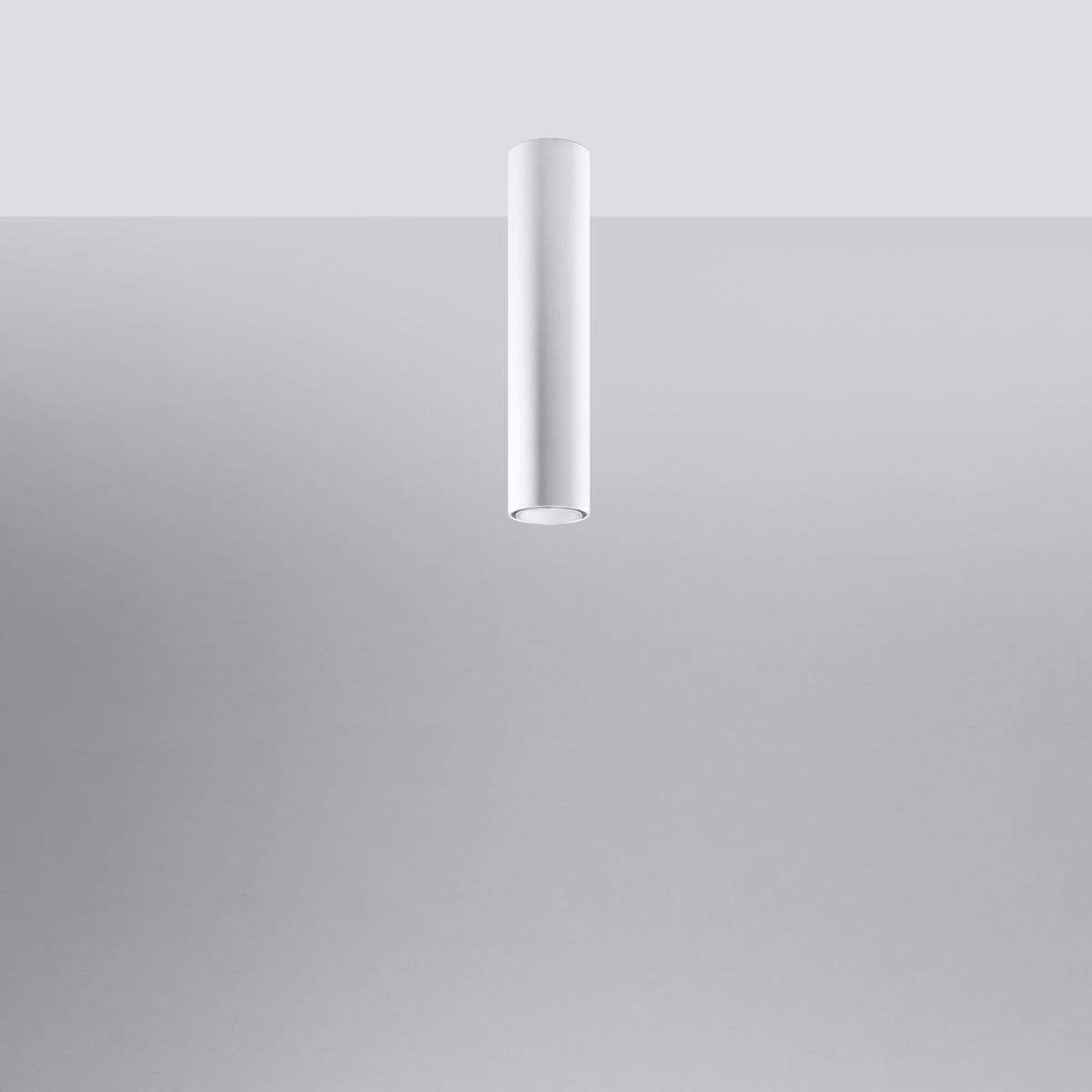 LAGOS 40 White Ceiling Lamp - Modern Minimalist Design - Durable Steel - Easy Installation - GU10 Bulb Compatible