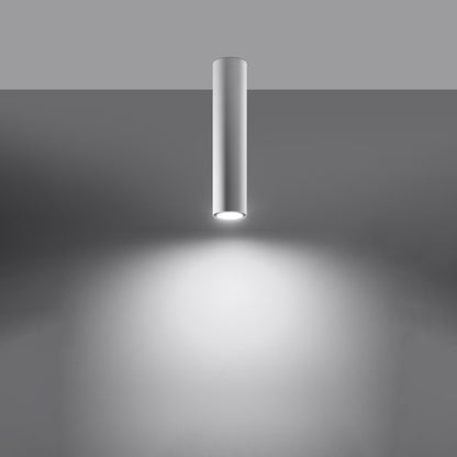 LAGOS 40 White Ceiling Lamp - Modern Minimalist Design - Durable Steel - Easy Installation - GU10 Bulb Compatible