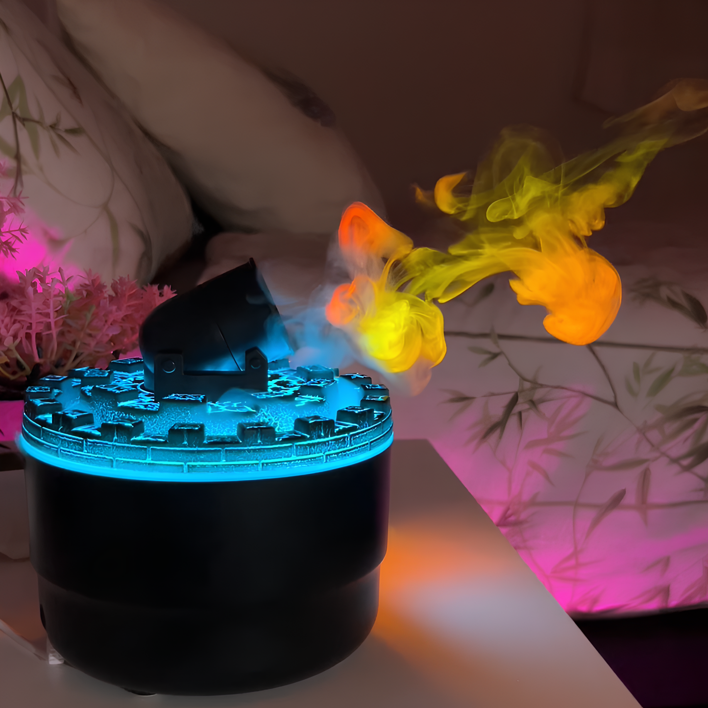 Bombard Cannon Humidifier – Unique Design – Customizable Lighting & Mist – USB Powered – Aromatherapy & Ultrasonic Technology – 200ml Capacity