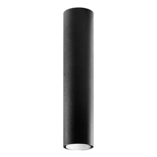 LAGOS 40 Black Ceiling Lamp - Modern Minimalist Design - Durable Steel - Easy Installation - GU10 Bulb Compatible