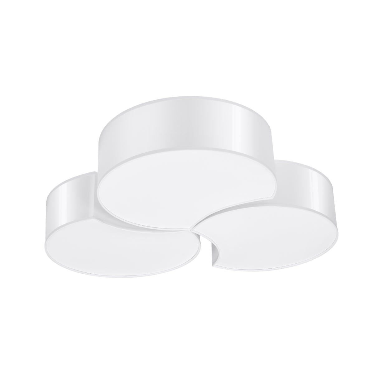 Circle 3B - Ceiling Lamp - LED Ceiling Light - Minimalist Design - Overlapping Circles - White Finish - Energy Efficient - High CRI - Stylish Interiors