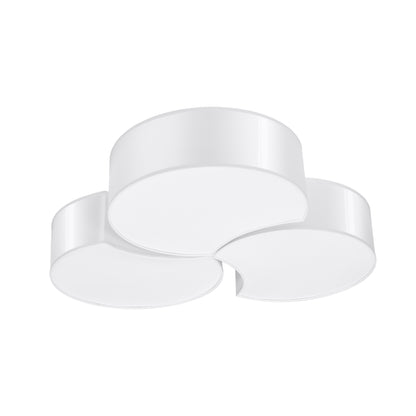 Circle 3B - Ceiling Lamp - LED Ceiling Light - Minimalist Design - Overlapping Circles - White Finish - Energy Efficient - High CRI - Stylish Interiors