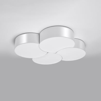 Circle 4 - Ceiling Lamp - LED Ceiling Light - Minimalist Design - Overlapping Circles - White Finish - Energy Efficient - High CRI - Stylish Interiors