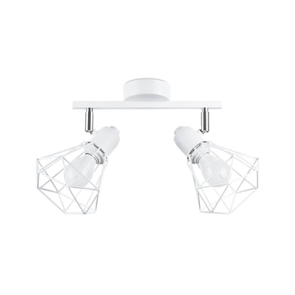 Ceiling Lamp Artemis 2 White - Modern Loft-Style - Adjustable Light Angle - Replaceable Bulbs - Durable Powder-Coated Steel - Versatile Lighting Solution