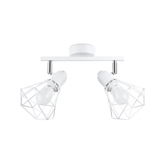 Ceiling Lamp Artemis 2 White - Modern Loft-Style - Adjustable Light Angle - Replaceable Bulbs - Durable Powder-Coated Steel - Versatile Lighting Solution