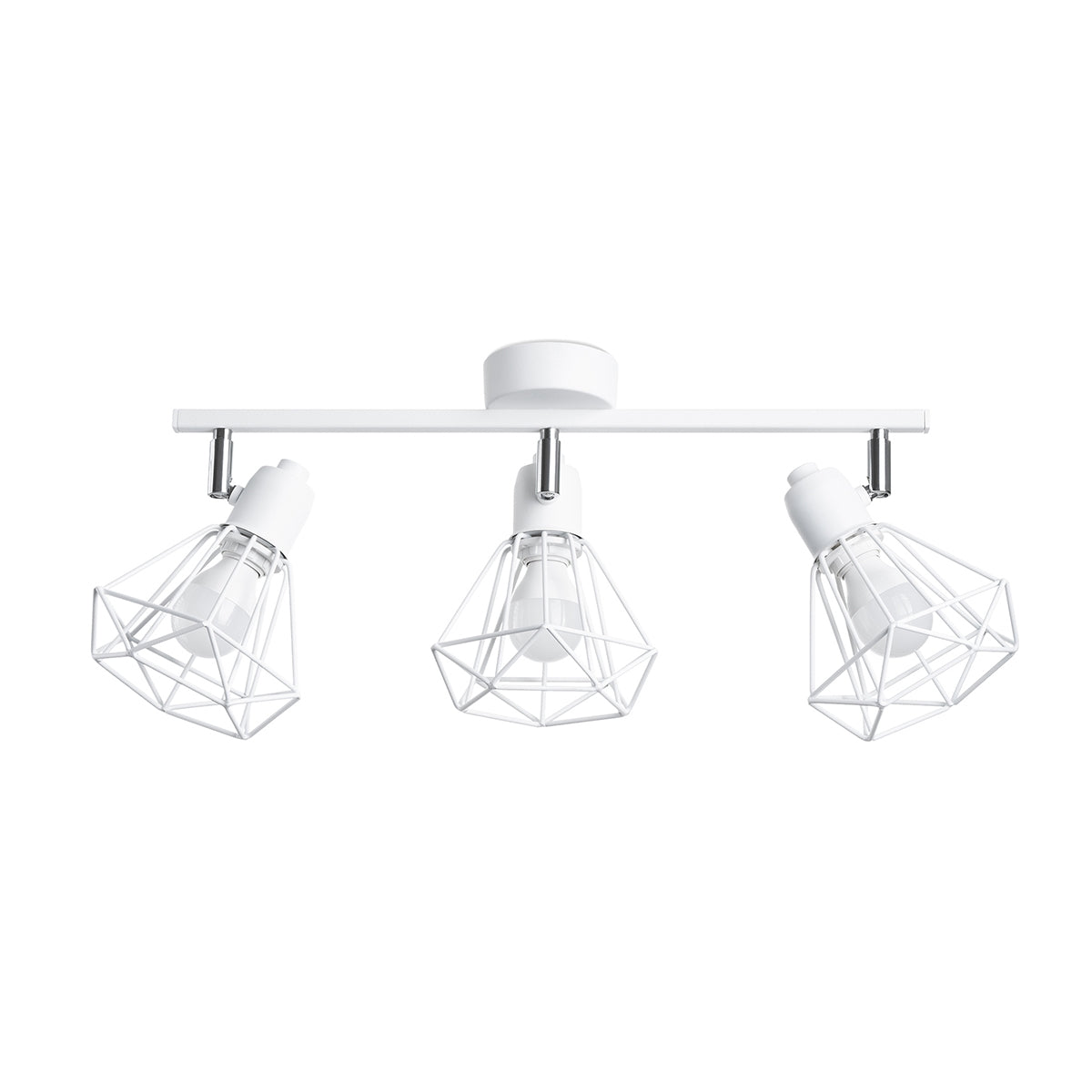 Ceiling Lamp Artemis 3 White - Modern Loft-Style - Adjustable Light Angle - Replaceable Bulbs - Durable Powder-Coated Steel - Versatile 3-Point Lighting