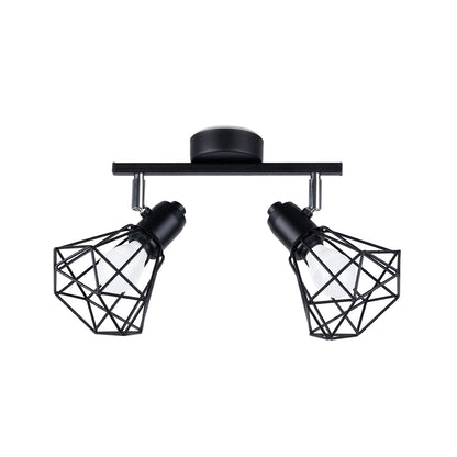 Ceiling Lamp Artemis 2 Black - Modern Loft Style - Adjustable Light Angle - Durable Steel - Replaceable Bulbs for Versatile Lighting