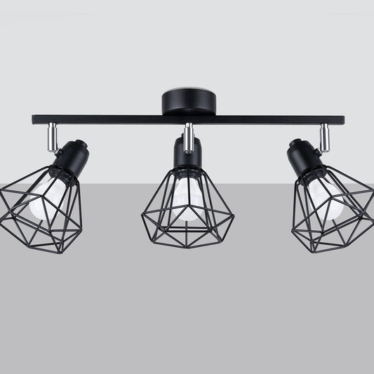 Ceiling Lamp Artemis 3 Black - Modern Loft-Style - Adjustable Light Angle - Replaceable Bulbs - Durable Powder-Coated Steel - Versatile 3-Point Lighting