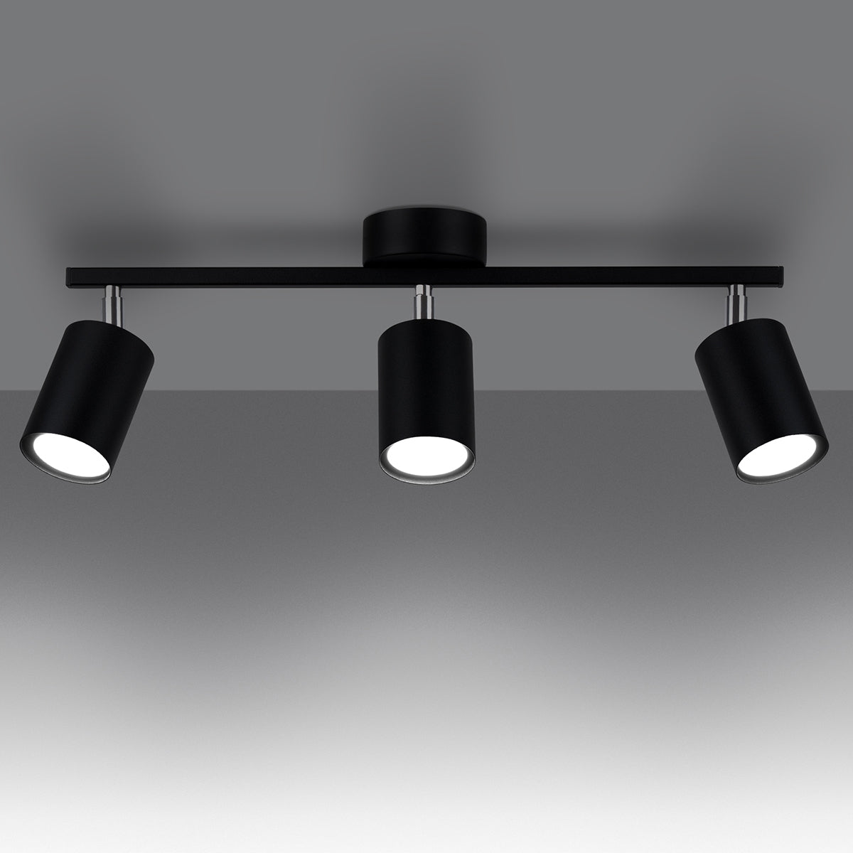 LEMMI Ceiling Lamp - Black Minimalistic Design - LED Module - Adjustable Lighting - 5-Year Warranty - High-Quality Metal