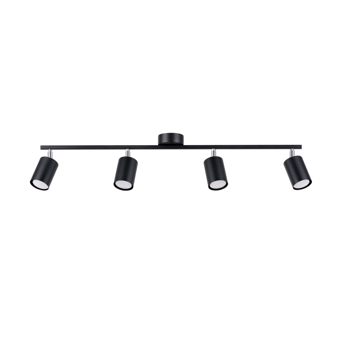 LEMMI Ceiling Lamp 4 L Black - Minimalist Design - Adjustable Light Angle - Smart Bulb Compatible - Easy to Clean - Functional Lighting