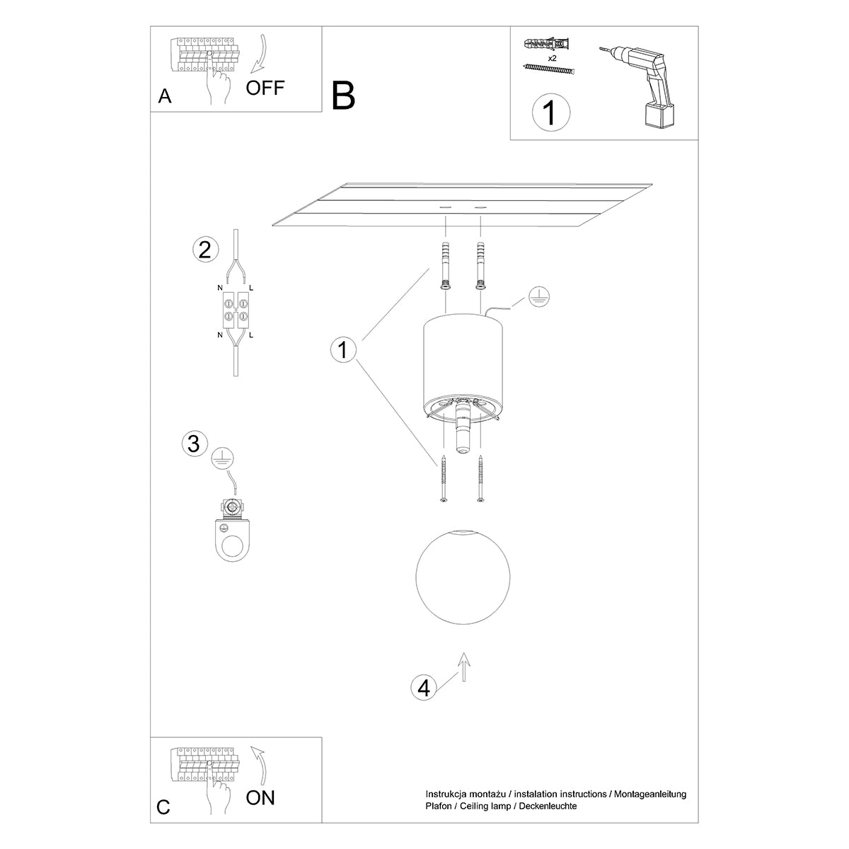 Ceiling Lamp Boomo 12 - Scandinavian Minimalism - Natural Wood Design - Warm Diffused Light - Available in Multiple Variants - Polish Craftsmanship