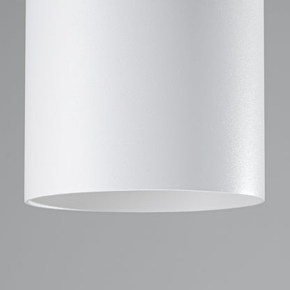 MIKA Ceiling Lamp White - Minimalist Design - Customizable Light Bulb - Modern and Versatile - High-Quality Polish Production - Elegant Cylindrical Shape