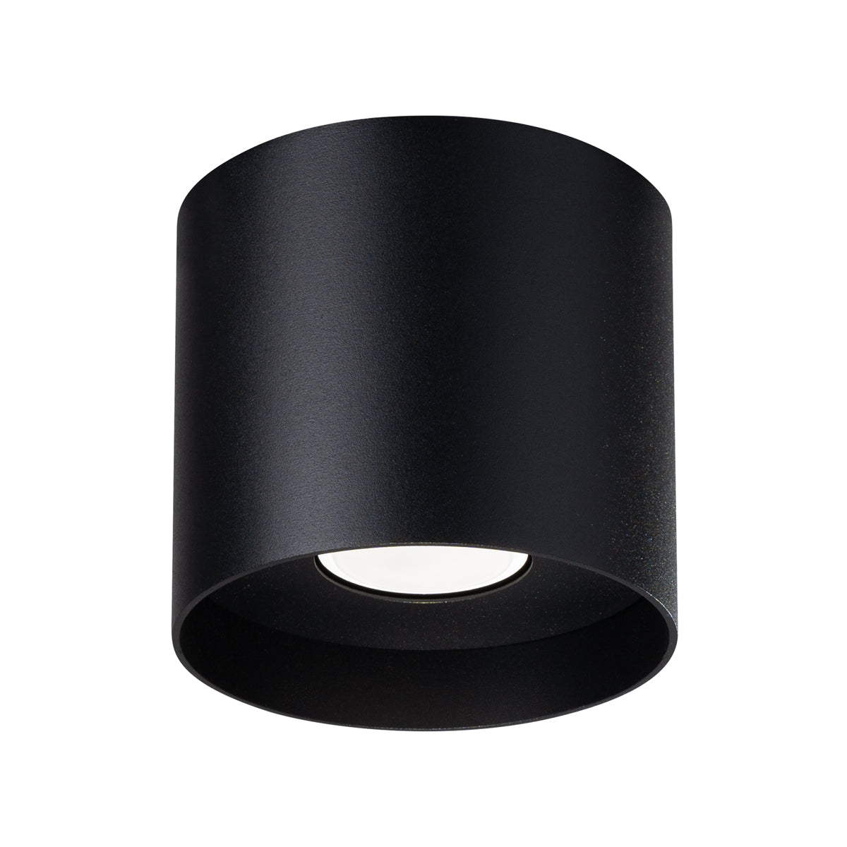 MIKA Ceiling Lamp Black - Minimalist Design - Customizable Light Bulb - Modern and Versatile - High-Quality Polish Production - Elegant Cylindrical Shape