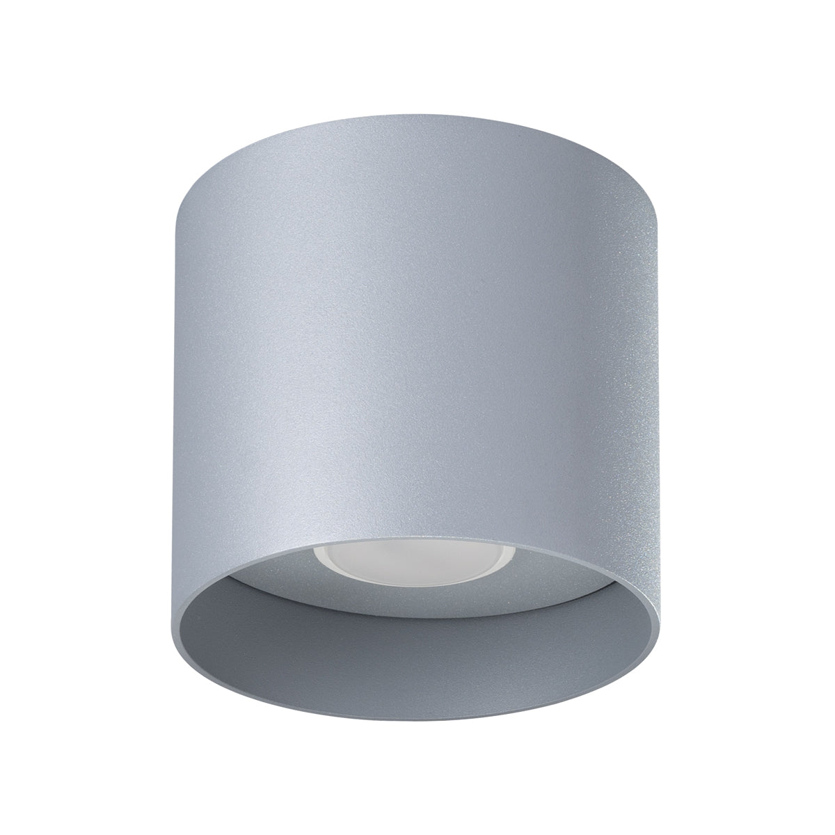 MIKA Ceiling Lamp Grey - Minimalist Design - Customizable Light Bulb - Modern and Versatile - High-Quality Polish Production - Elegant Cylindrical Shape