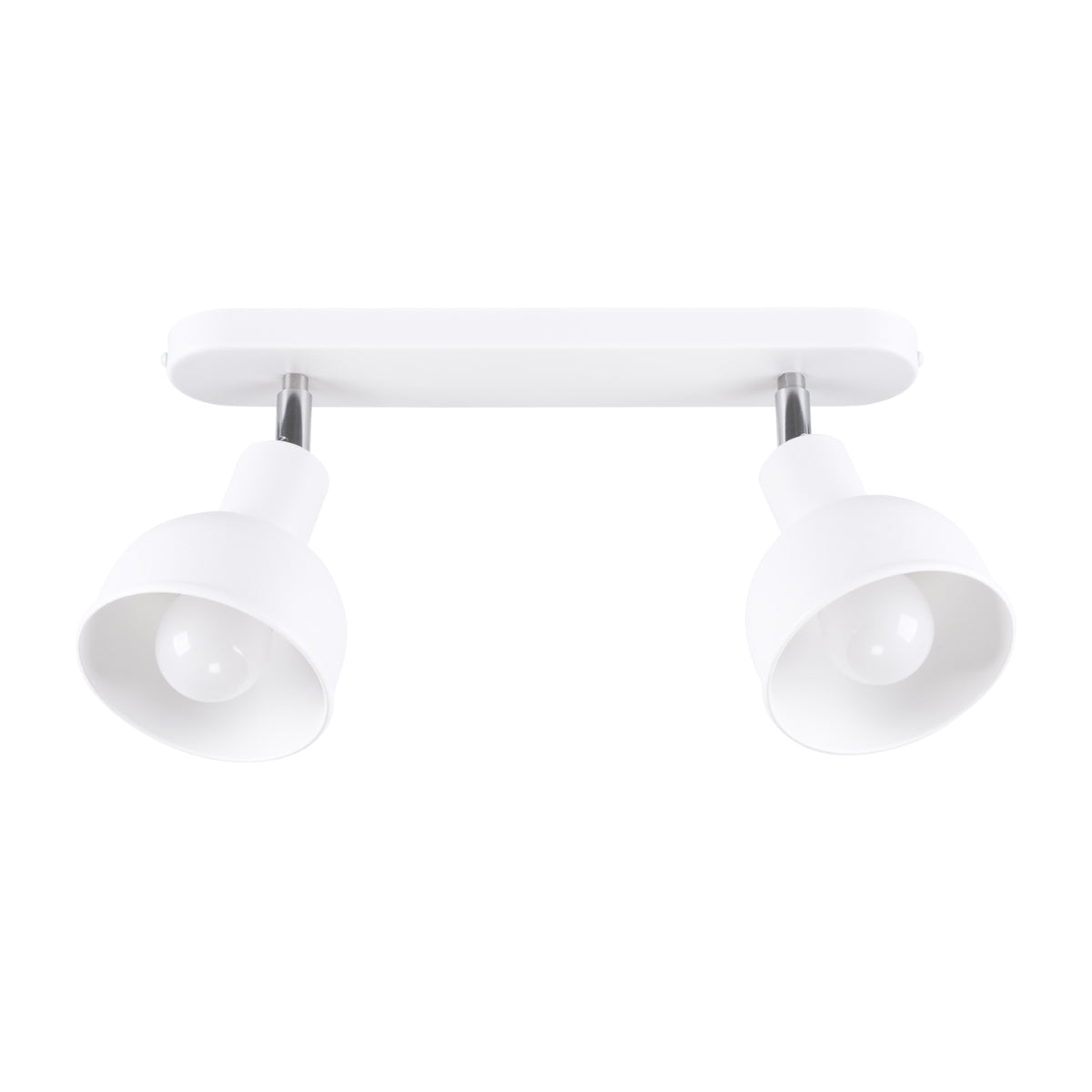 ELBA Ceiling Lamp - 2-Light White - Minimalist Adjustable Design - LED Compatible - Energy Efficient - Ideal for Office and Home Interiors