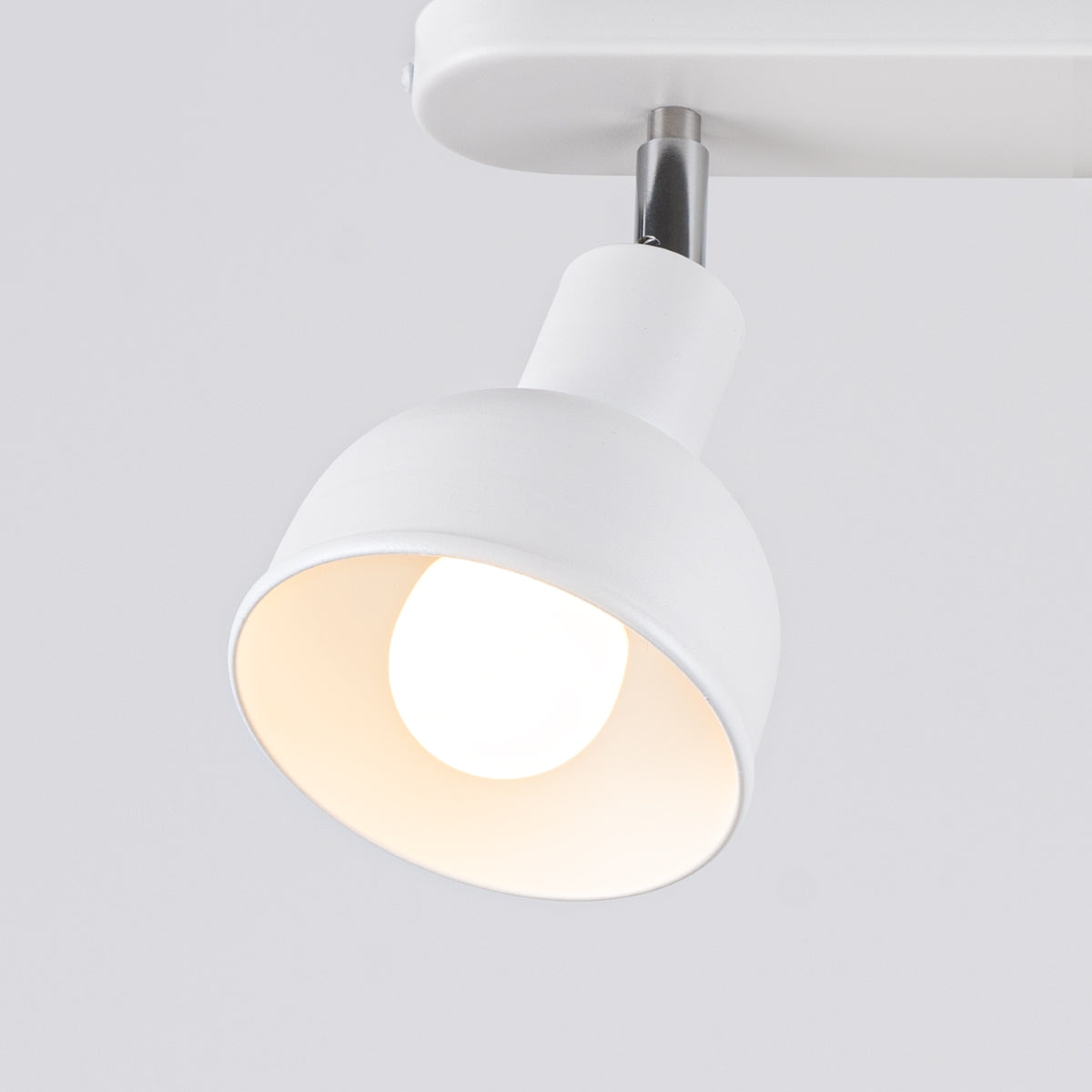 ELBA Ceiling Lamp - 2-Light White - Minimalist Adjustable Design - LED Compatible - Energy Efficient - Ideal for Office and Home Interiors