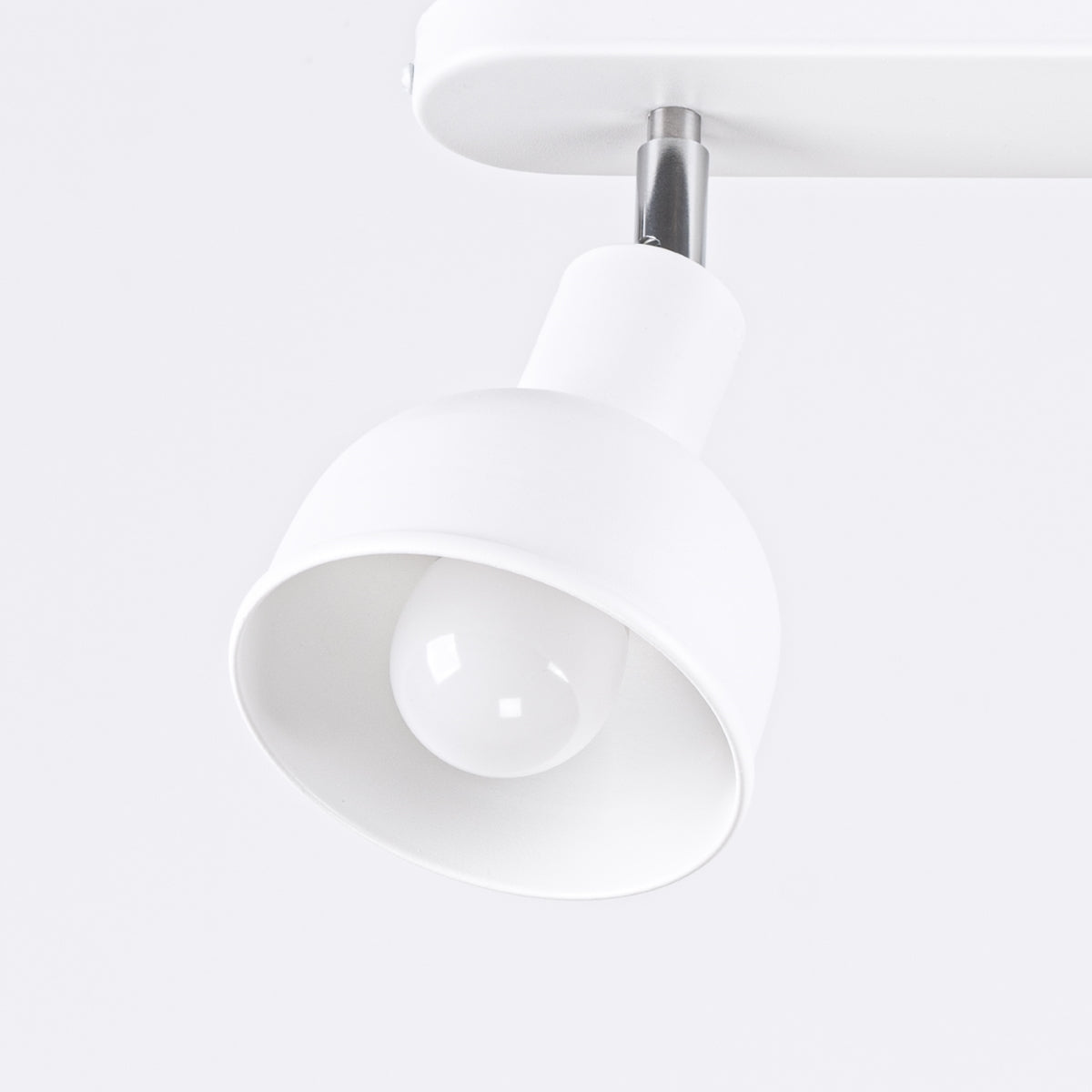 ELBA Ceiling Lamp - 2-Light White - Minimalist Adjustable Design - LED Compatible - Energy Efficient - Ideal for Office and Home Interiors