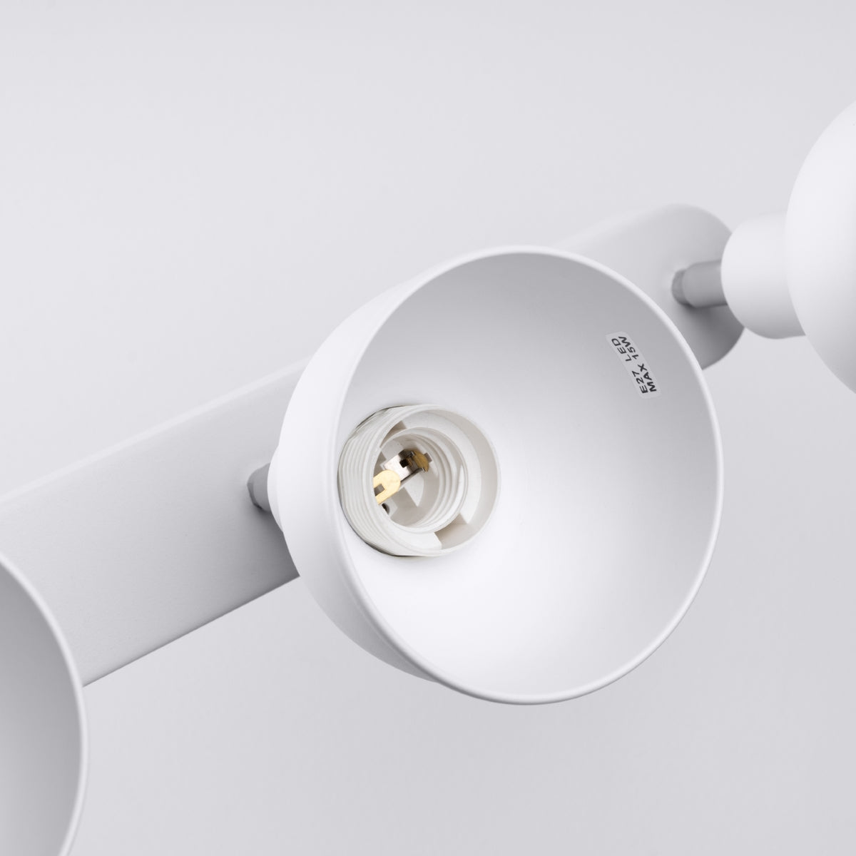 ELBA Ceiling Lamp - 3-Light White - Minimalist Adjustable Design - LED Compatible - Energy Efficient - Ideal for Modern Interiors