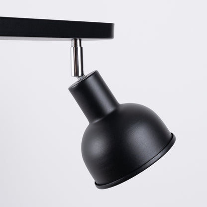 ELBA Ceiling Lamp - 2-Light Black - Minimalist Adjustable Design - LED Compatible - Energy Efficient - Ideal for Office and Home Interiors