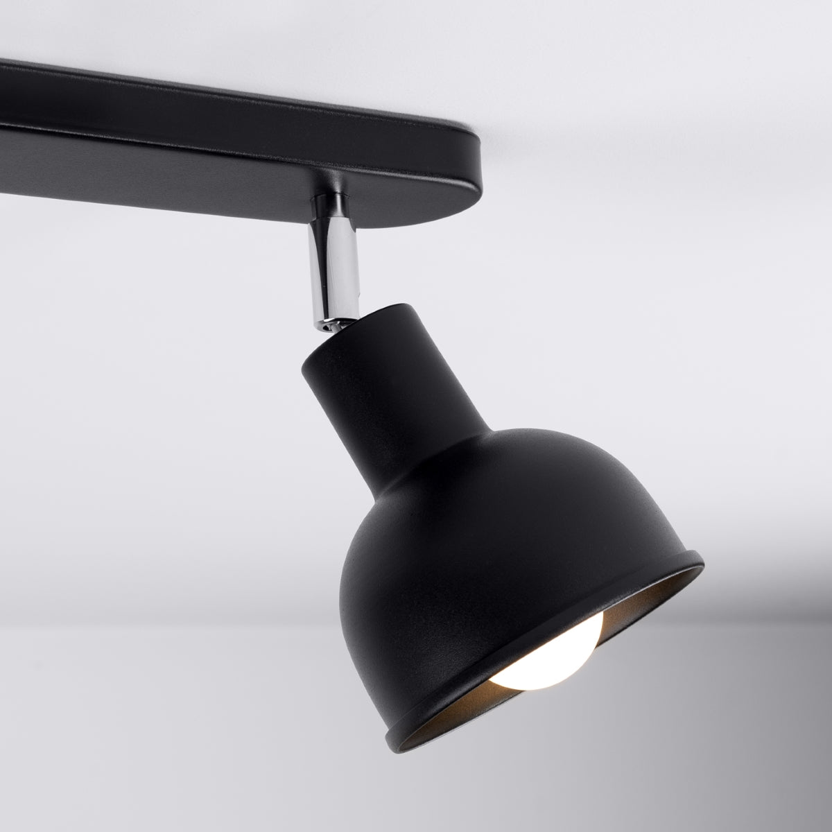 ELBA Ceiling Lamp - 2-Light Black - Minimalist Adjustable Design - LED Compatible - Energy Efficient - Ideal for Office and Home Interiors