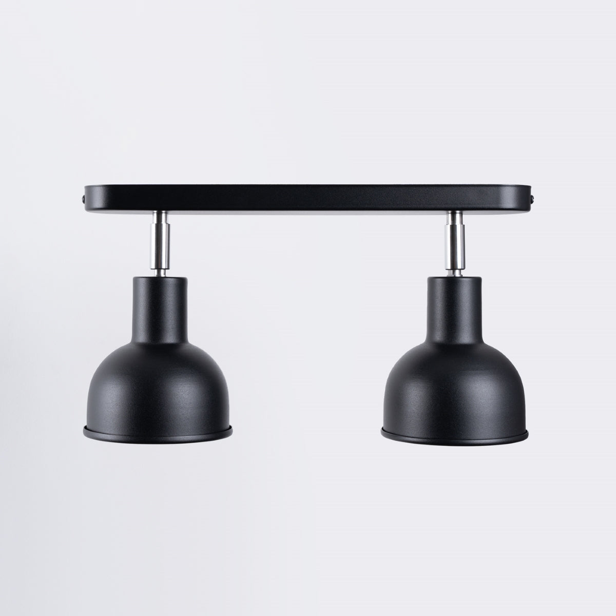 ELBA Ceiling Lamp - 2-Light Black - Minimalist Adjustable Design - LED Compatible - Energy Efficient - Ideal for Office and Home Interiors