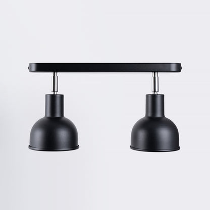 ELBA Ceiling Lamp - 2-Light Black - Minimalist Adjustable Design - LED Compatible - Energy Efficient - Ideal for Office and Home Interiors