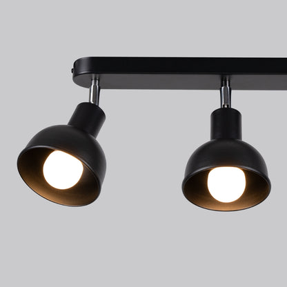 ELBA Ceiling Lamp - 3-Light Black - Minimalist Adjustable Design - LED Compatible - Energy Efficient - Ideal for Modern Interiors