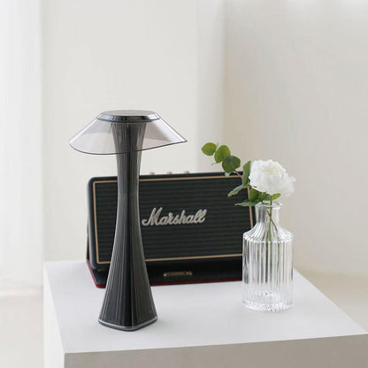 Sculpted Flare Lamp - Cordless Rechargeable LED Light - Elegant Design - Adjustable Lighting Colors