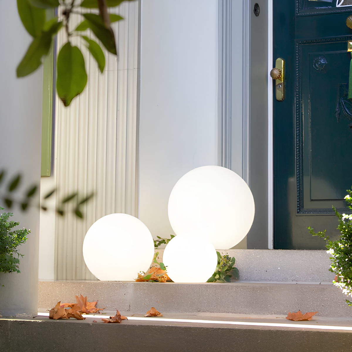 Spherical Garden Light - Weather-Resistant - 16 Color Options - Remote Control - Long-Lasting with Solar Option - Perfect for Indoor & Outdoor Use - LED Powered.