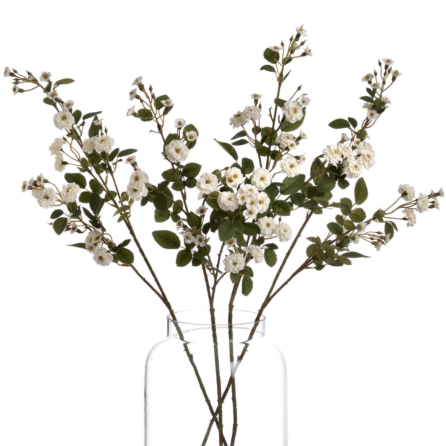 White Wild Meadow Rose White Plastic 19046