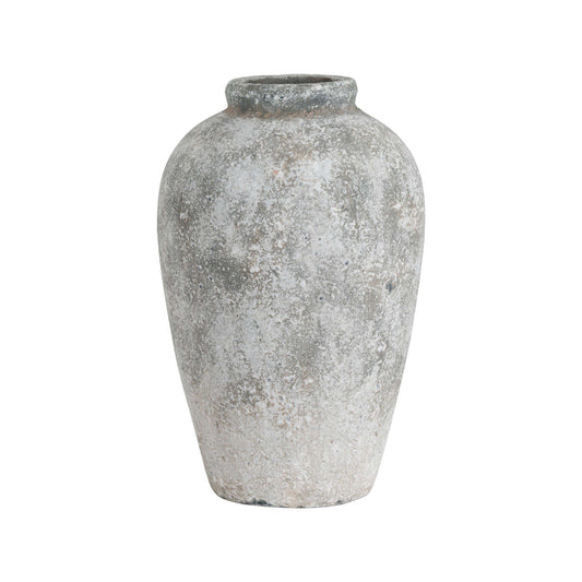 Aged Stone Tall Ceramic Vase Stone Ceramic 19418